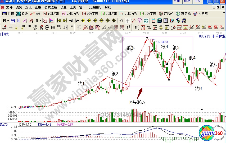 豐樂種業(yè)000713賣出點實戰(zhàn)解析