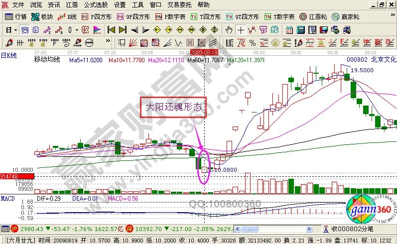 K線圖解之大陽還魂的技術要點